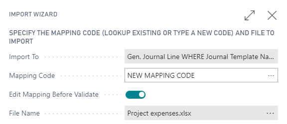 Import Wizard mapping code Import Wizard mapping code